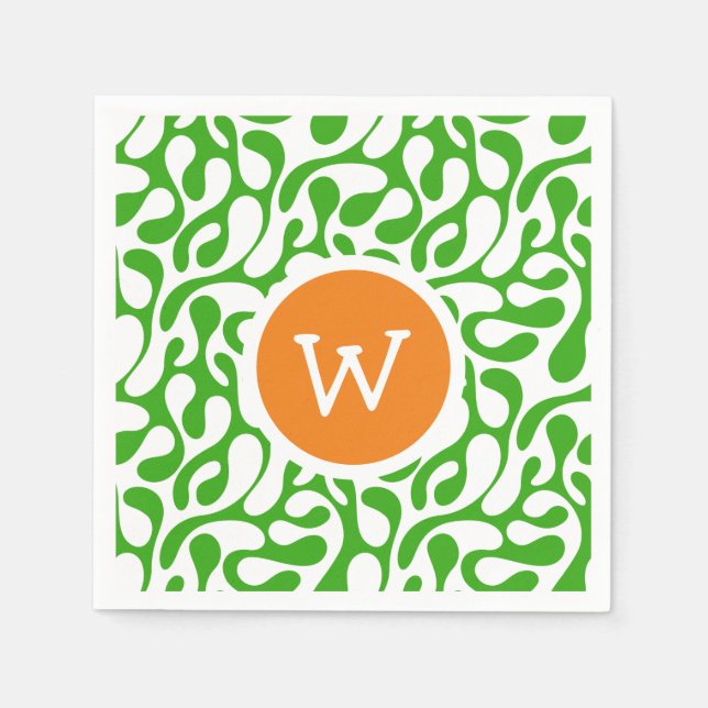 Swirly Saint patrick's day Pappersservett (Framsidan)