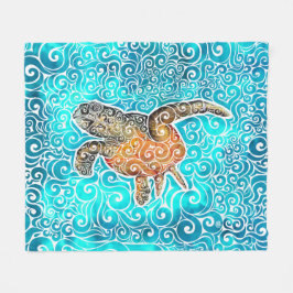 Swirly Sea Fleecefilt