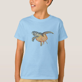 Swirly Sea Turtle T Shirt