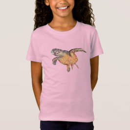 Swirly Sea Turtle T Shirt