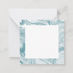 Swirly Teal Abstrakt Anteckningskort