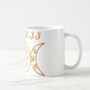 Swirly trefaldigt gudinnasymbol kaffemugg