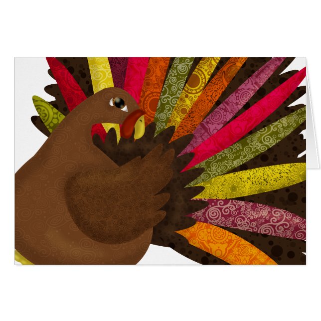 Swirly Turkiet OBS Kort (Framsidan Horizontal)