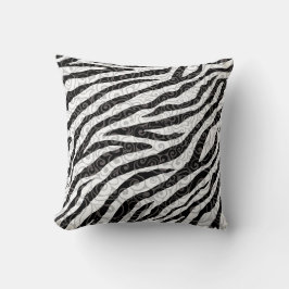 Swirly Zebra Design Kudde