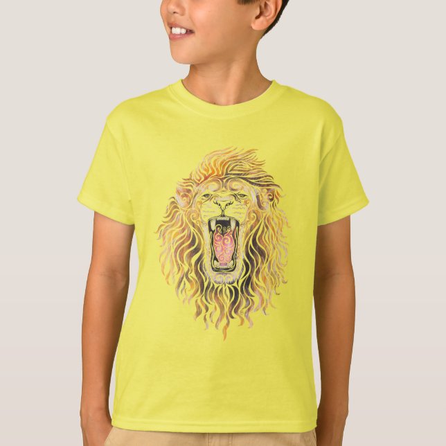 Swirtlig Lejon T Shirt (Framsida)