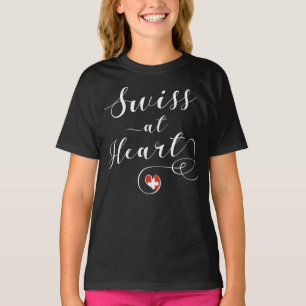 Swiss At Heart, Schweiz T Shirt