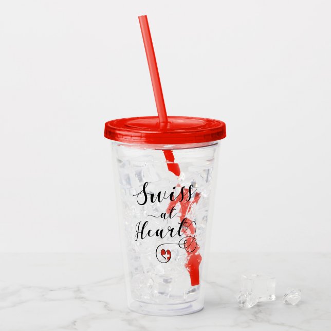 Swiss At Heart, Schweiz Take Away Mugg (Framsida Ice)