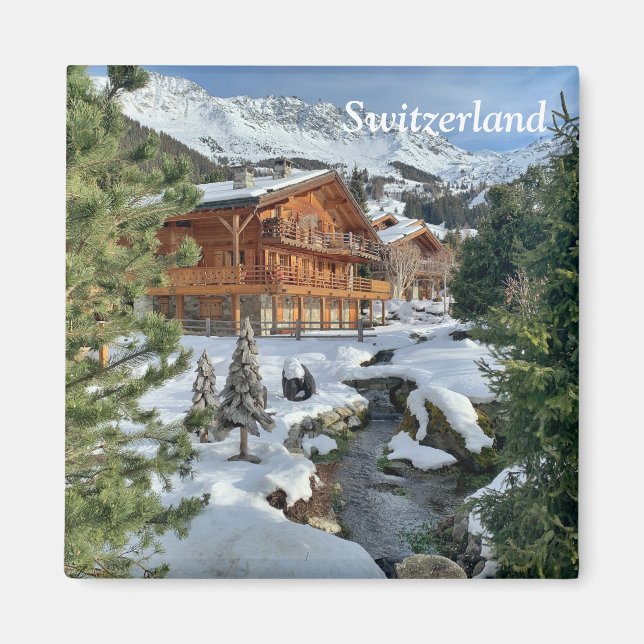 Swiss chalet magnet (Framsidan)