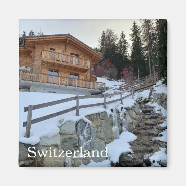 Swiss chalet with stream magnet (Framsidan)