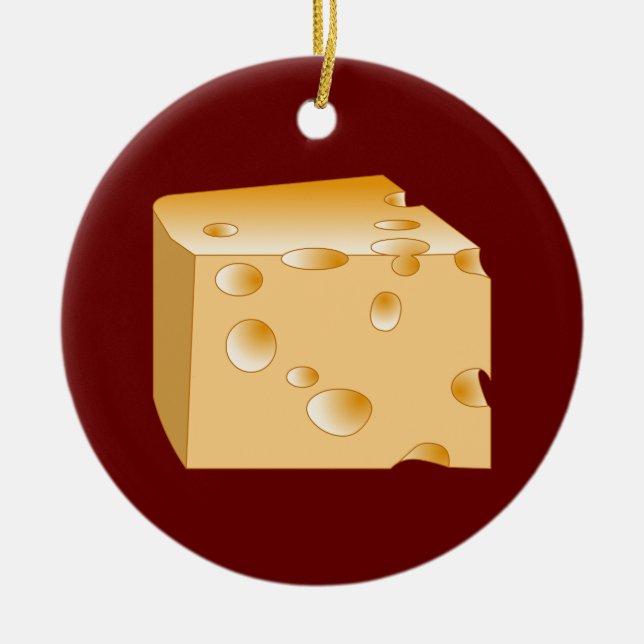 Swiss Cheese Julgransprydnad Keramik (Framsidan)