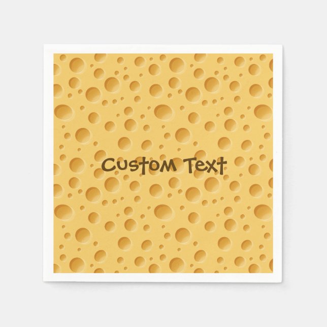 Swiss Cheese Mönster Pappersservett (Framsidan)