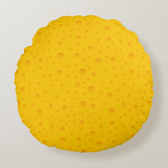 Swiss Cheese Mönster Rund Kudde (Framsidan)