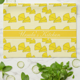 Swiss Cheese Print Personlig Kitchen Towel Kökshandduk