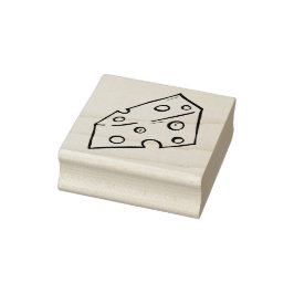 Swiss Cheese Rubber Frimärke Stämpel