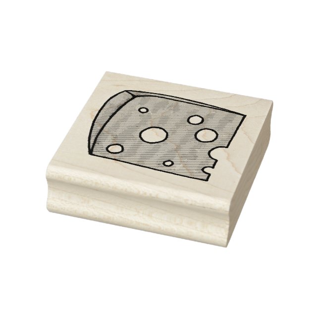 Swiss Cheese Wedge Segce Food Livsmedel Dairy Food Stämpel (Stämpel)