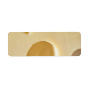 SWISS CHEESE YTA STRUKTUR CREAM CIRCLES HÅL RETURADRESS ETIKETT