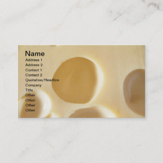 SWISS CHEESE YTA STRUKTUR CREAM CIRCLES HÅL VISITKORT