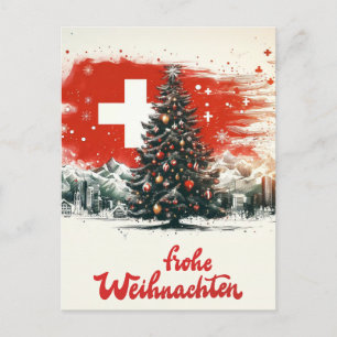 SWISS-christmas-vykort Helg Vykort
