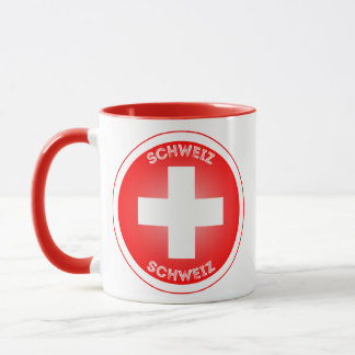 Swiss Cross Schweiz Circle Shape  Mugg