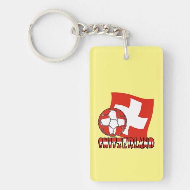 Swiss Flagga and Soccer Ball (Framsidan)