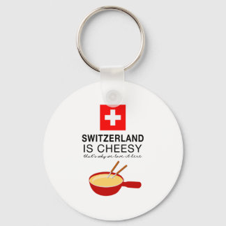Swiss Fondue Funny Nyckelring