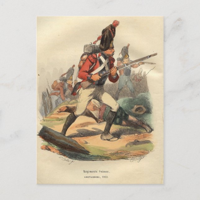 Swiss Grenadier Vykort (Framsida)