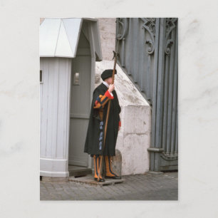 Swiss Guard in uniform designad av Michelangelo Vykort