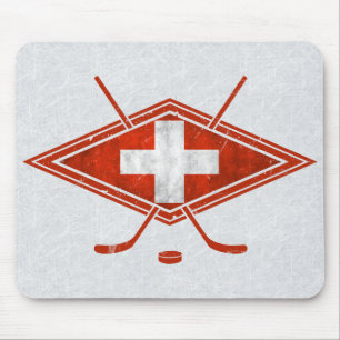 Swiss Ice Hockey Flagga Schweiz Musmatta