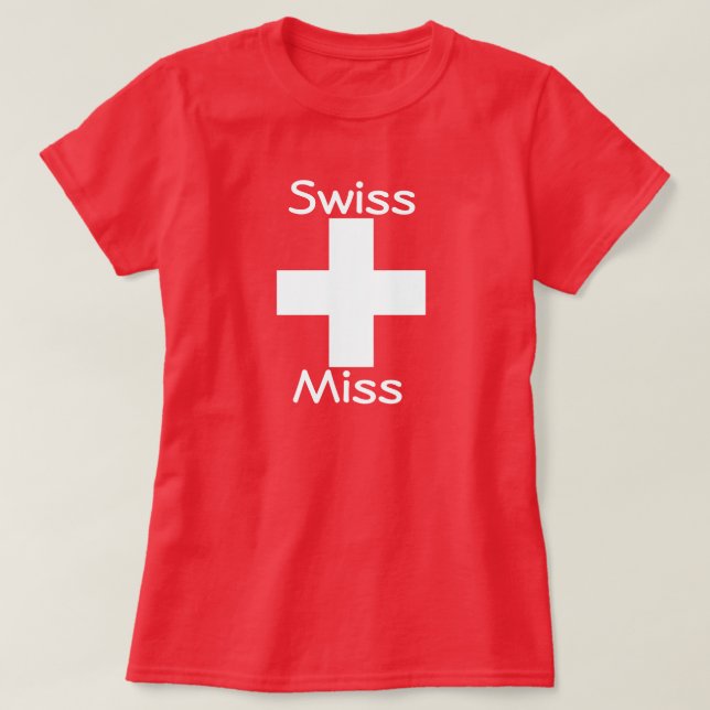 Swiss Miss Tee Shirt (Design framsida)