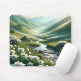 Swiss Mountains och Edelweiss Musmatta