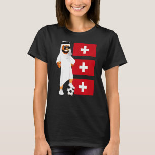 Swiss Sheik Flagga Soccer Schweiz T Shirt