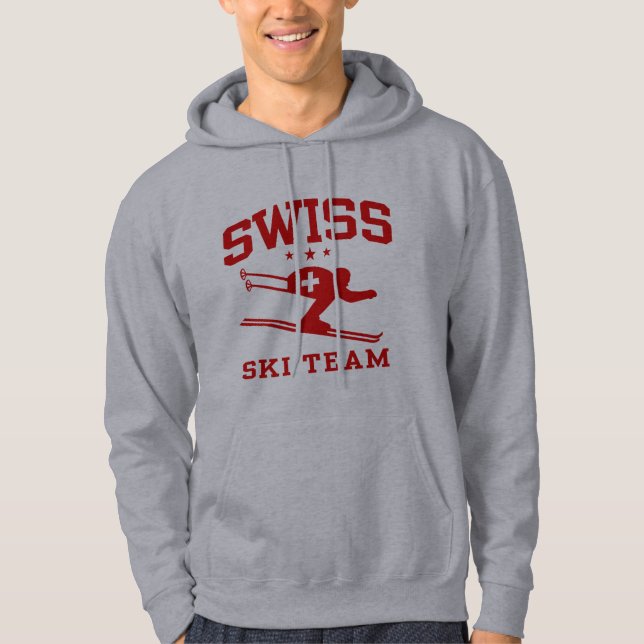 Swiss Ski Team Sweatshirt Med Luva (Framsida)