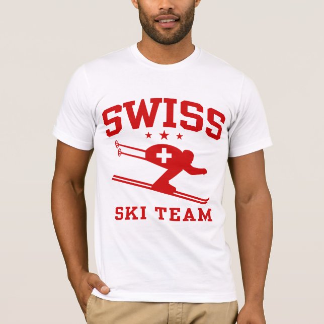 Swiss Ski Team Tee Shirt (Framsida)