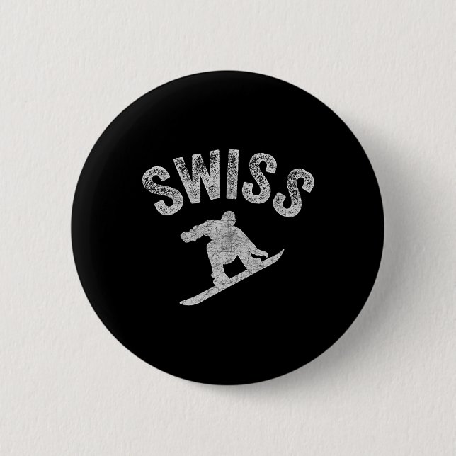 Swiss Snowboard Schweiz Snowboarder Coola Snowb Knapp (Framsida)
