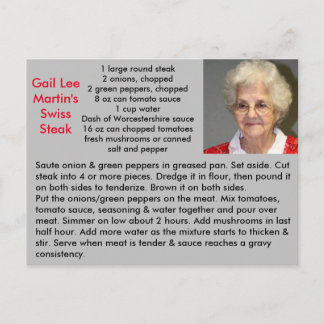 Swiss Steak Recipe Vykort