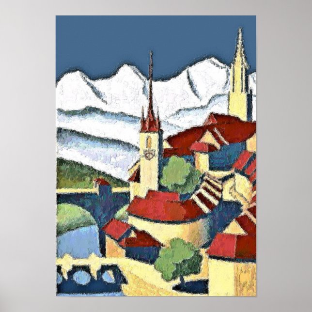 Swiss Town Poster (Framsidan)