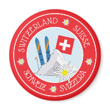 Swiss Travel Souvenir Red Refrigerator Magnet