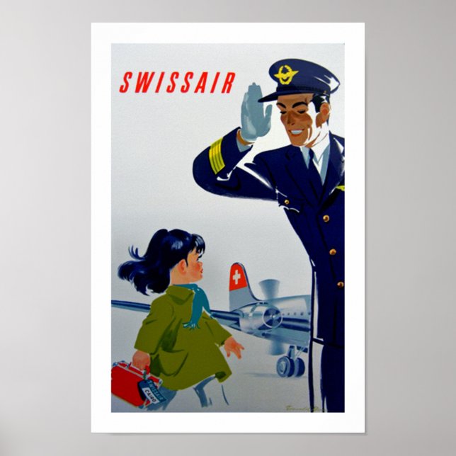 Swissair Little Girl Poster (Framsidan)