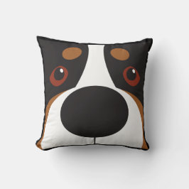 Swissy-Ansikte Dekorativ kudde