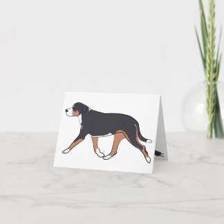 Swissy Notecard Tack Kort