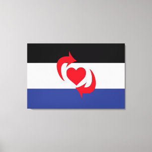 Switch Pride Flagga Canvastryck