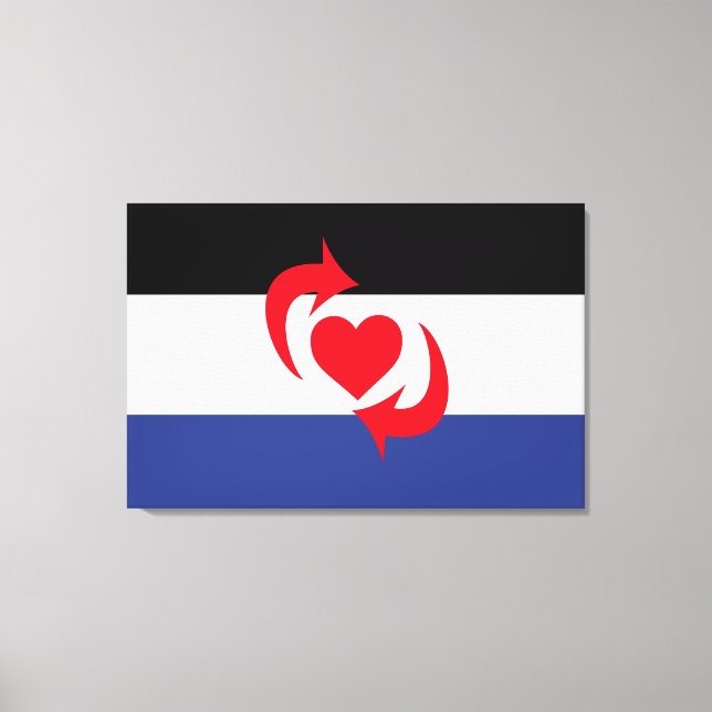 Switch Pride Flagga Canvastryck (Framsida)