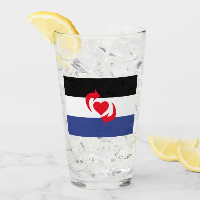 Switch Pride Flagga Glaskopp (Framsida Ice)