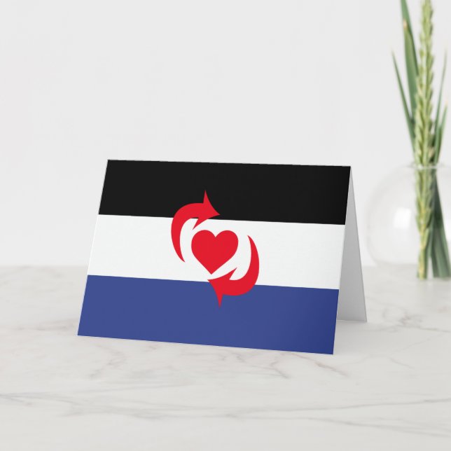 Switch Pride Flagga Helgkort (Framsida)