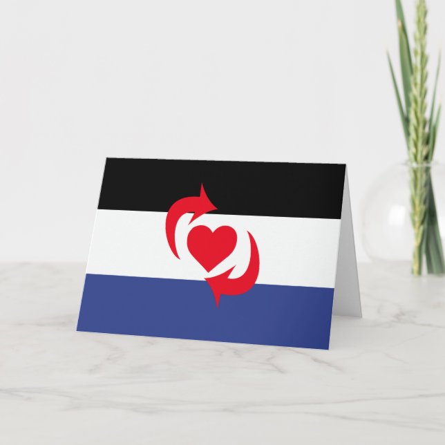 Switch Pride Flagga Kort (Framsida)