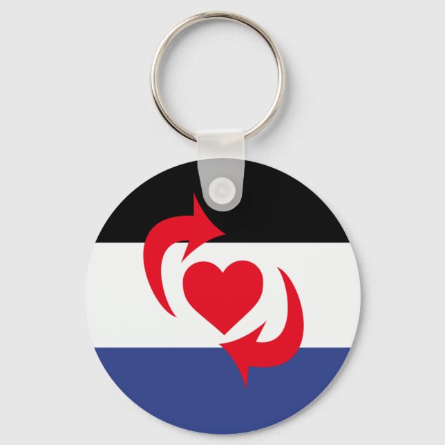 Switch Pride Flagga Nyckelring (Framsida)
