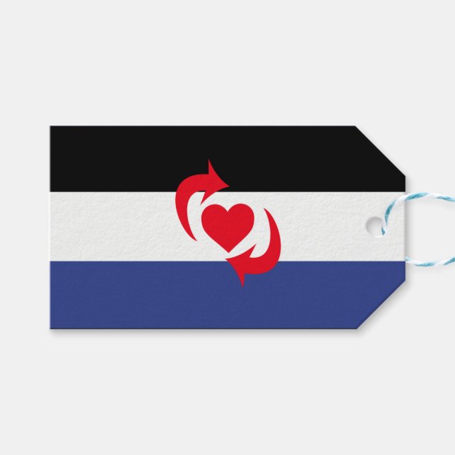 Switch Pride Flagga Presentetikett (Framsidan (Horisontell))