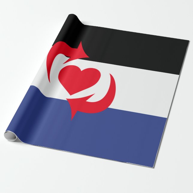 Switch Pride Flagga Presentpapper (Utrullad)