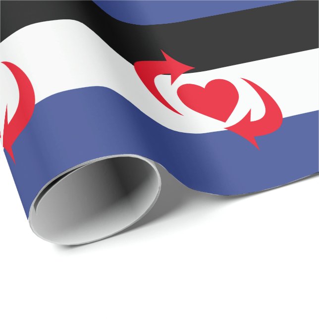 Switch Pride Flagga Presentpapper (Rullad Hörn)