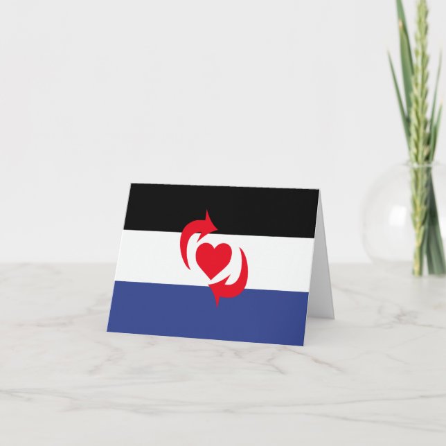 Switch Pride Flagga Tack Kort (Framsida)